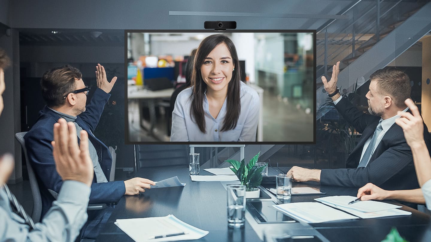 Monitor Samsung z obsługą wideokonferencji